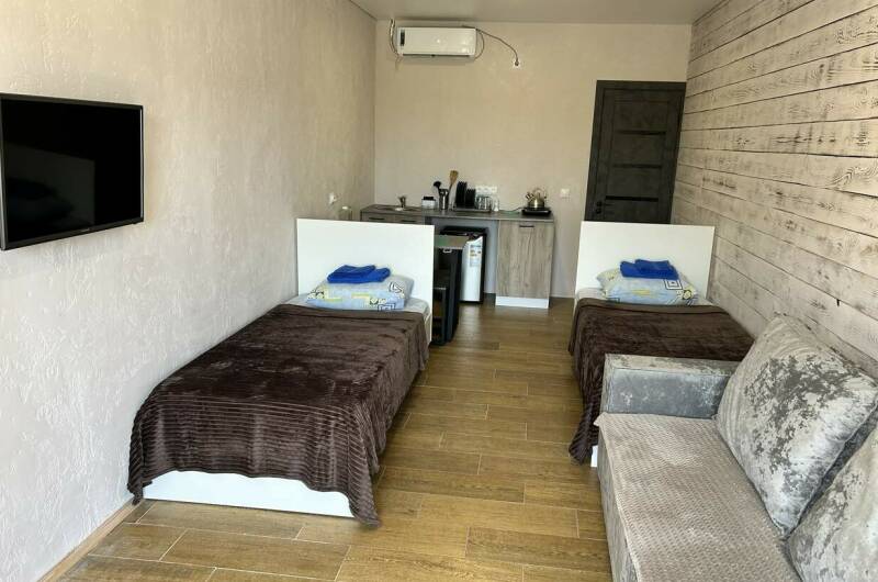 Однокомнатные апартаменты с кухней (2 осн. места)