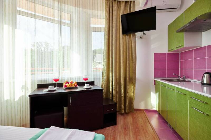 Одноместный номер Делюкс с видом на сад и горы