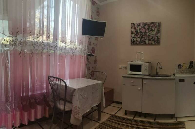 Студия с кухней, индивидуальным входом и двориком