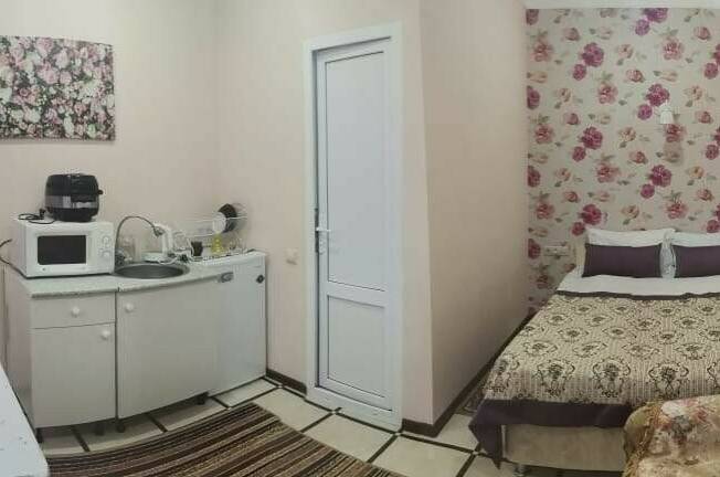 Студия с кухней, индивидуальным входом и двориком