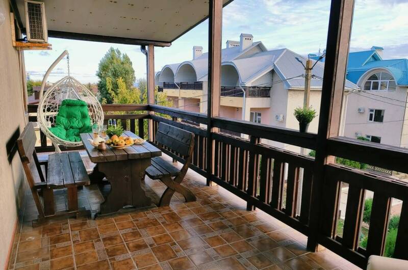 4х м. студия с кухней, терраса с видом на море