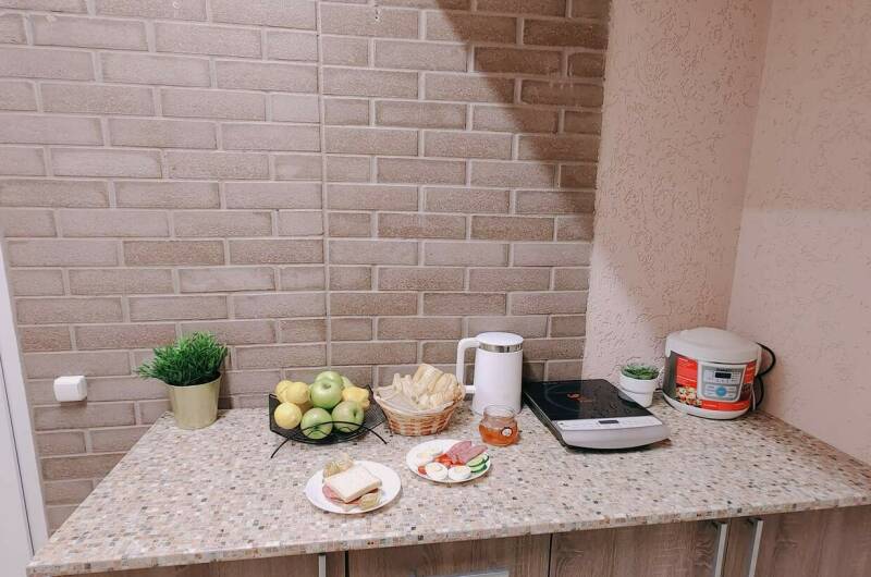 6ти мест. студия с мини-кухней и видом на тер-ию