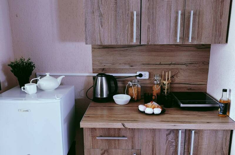 6ти мест. апартаменты, террасой и видом на бассейн