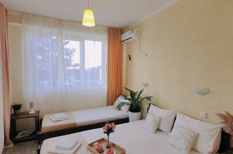 7ми мест апартаменты с террасой и видом на тер-ию