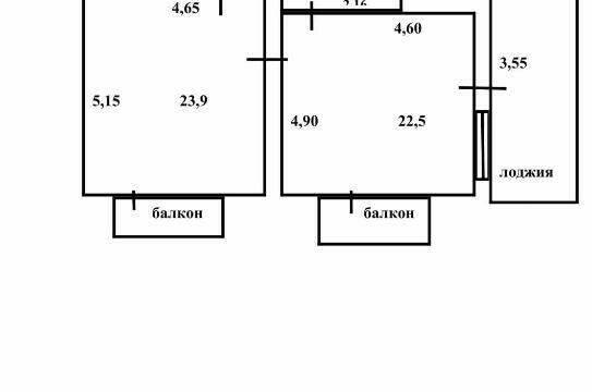 Семейный двухместный, двухкомнатный