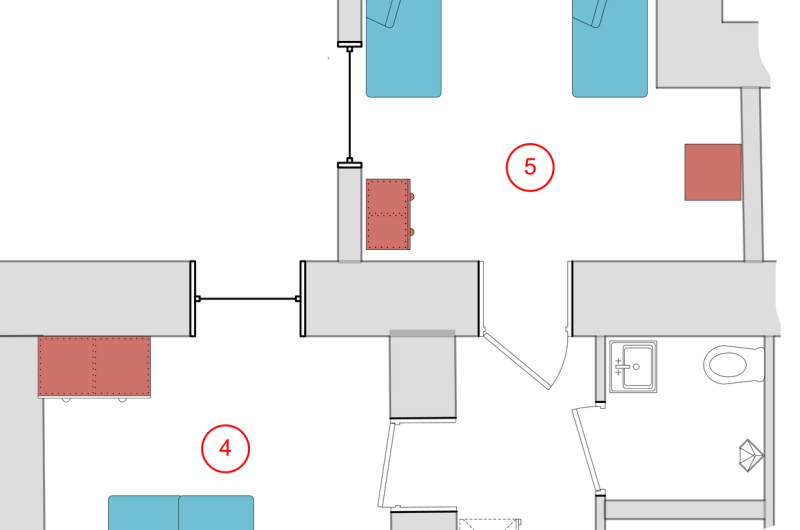 4−5 (4-мест двухком) +2 доп мест