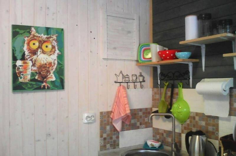 Домик № 6 на 4 спальных места с кухней и верандой