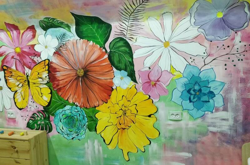 Трёхместная комната под ключ 3 этаж (цветочный)