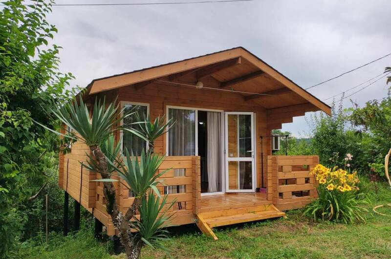 Отдельный деревянный домик на 3 чел + 1 доп. место