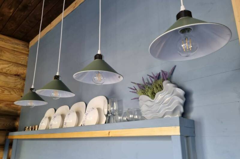 Студия в срубе с террасой, Скандинавия"