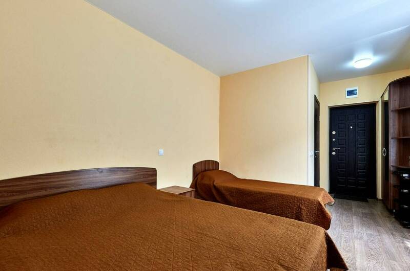 Номер с двухспальной и односпальной кроватями