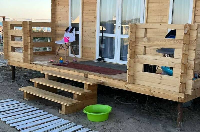 4-х местный деревянный домик