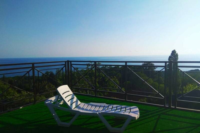 4-х мест. с удобств. Кухня в номере. Вид на море