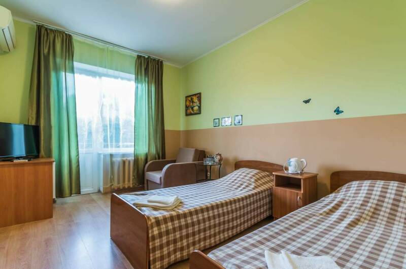 Двухкомнатное помещение со всеми уд. и балк