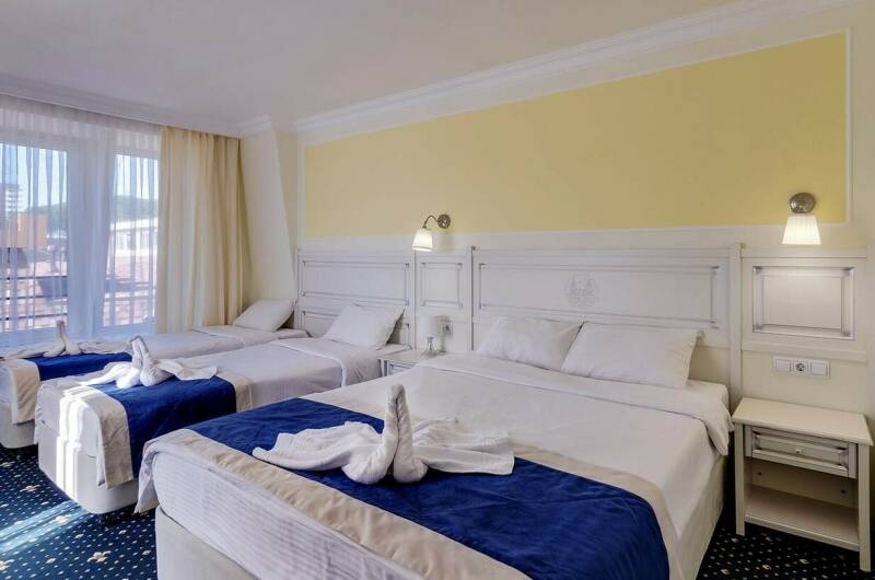 4-х местный маленький балкон с видом на море 5этаж