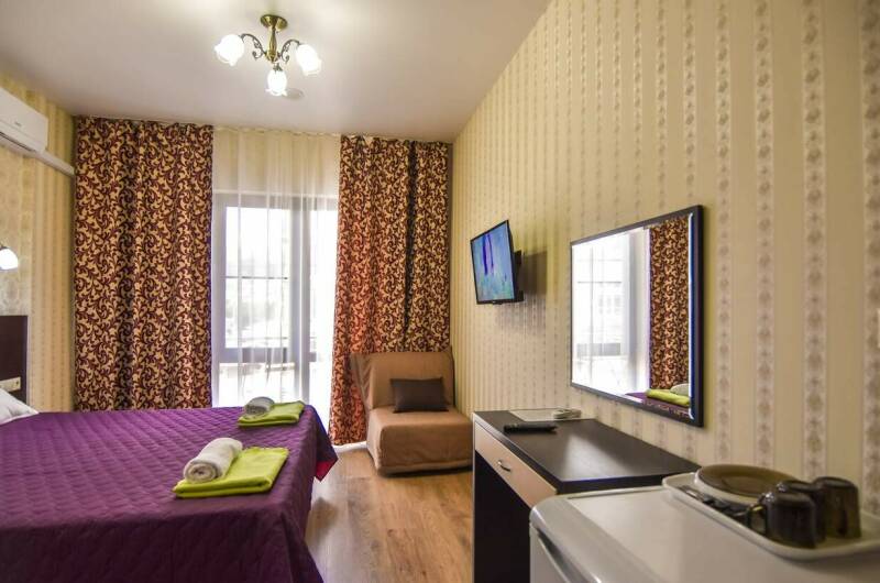 Двухместный стандарт с балкон, с видом во двор