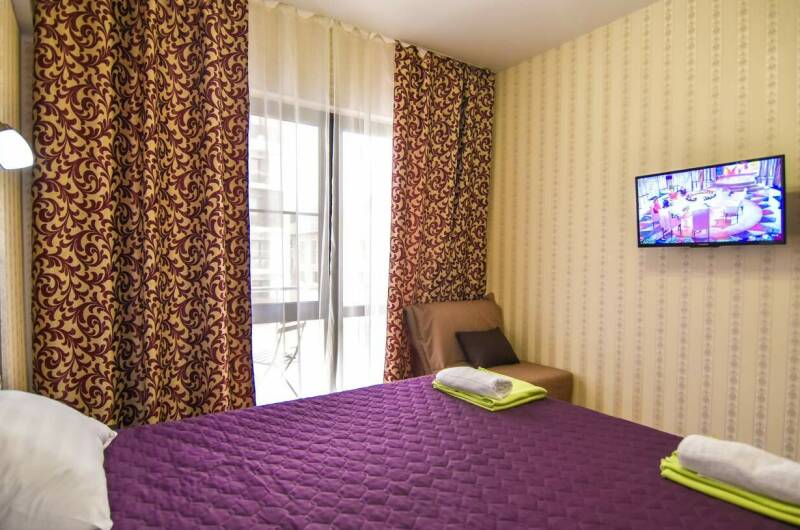 Двухместный стандарт с балкон, с видом во двор