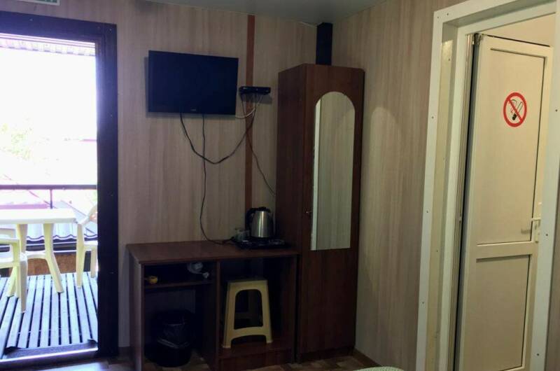 Двухместный с двуспальной кроватью и вентилятором