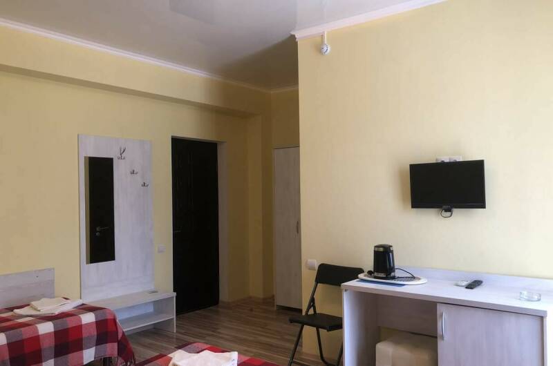 Трёхместный номер (балкон, вид на горы)