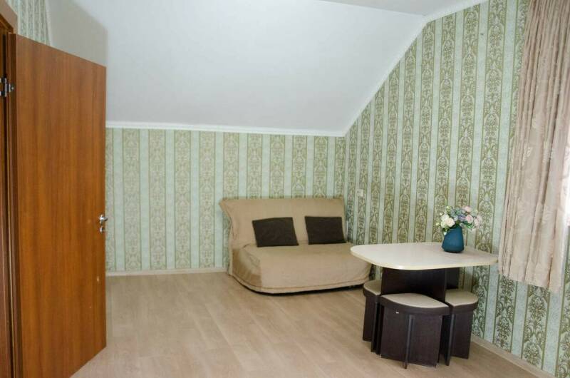 Двухкомнатный с кухней мансарда