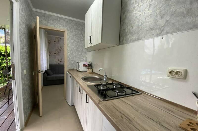 Двухкомнатный домик «Стандарт» бассейн и кухня