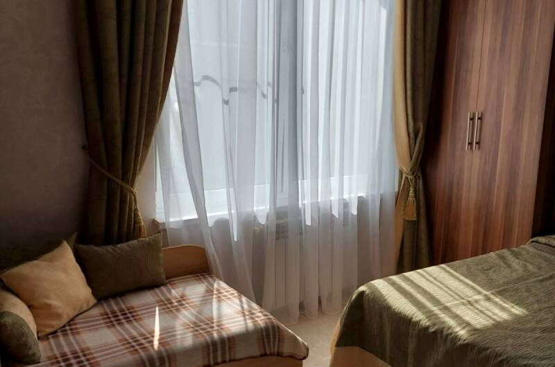 Двухместный номер с кухней и двуспальной кроватью