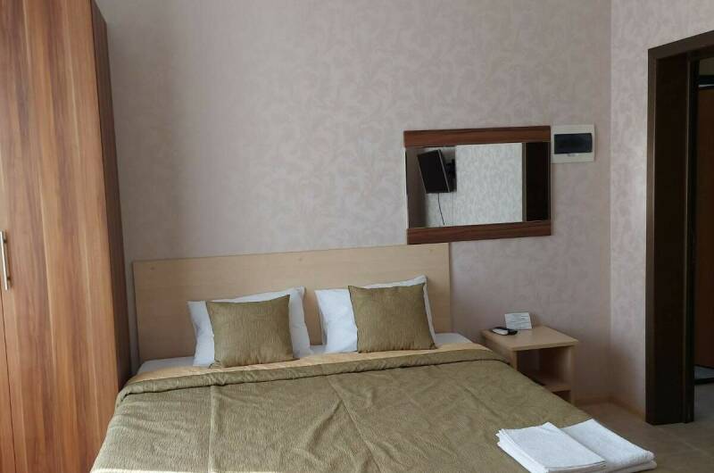 Двухместный номер с кухней и двуспальной кроватью