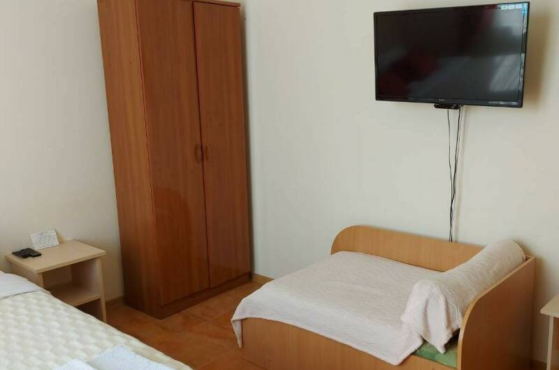 Двухместный номер с кухней и двуспальной кроватью