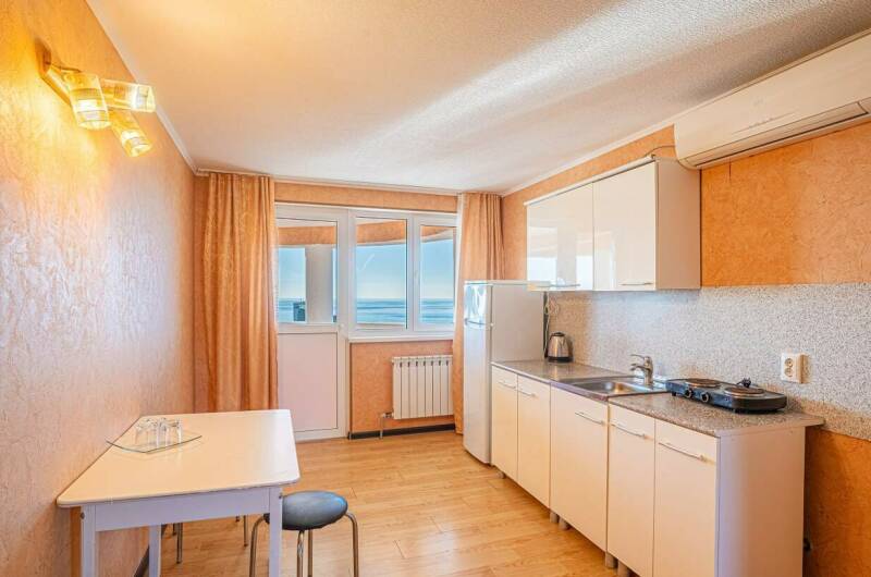 3 мест. Студия с кухней с балконом