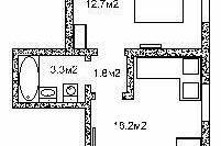 2-х комнатная студия (1 этаж) 4-х местная