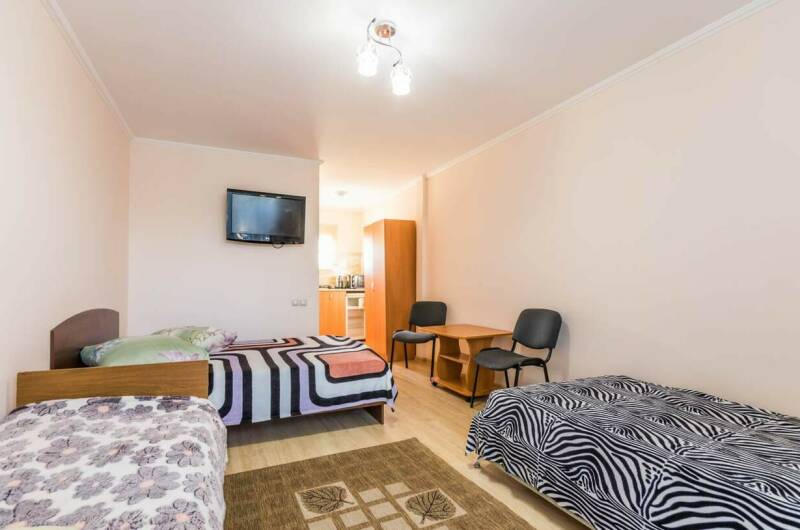 Четырехместный номер с удобствами и кухней