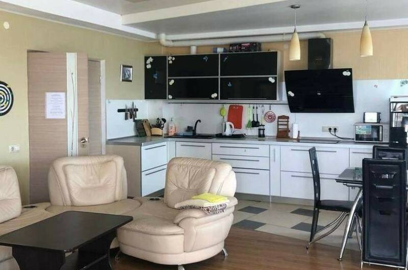 Студия-эконом с кухней терраса с видом на море