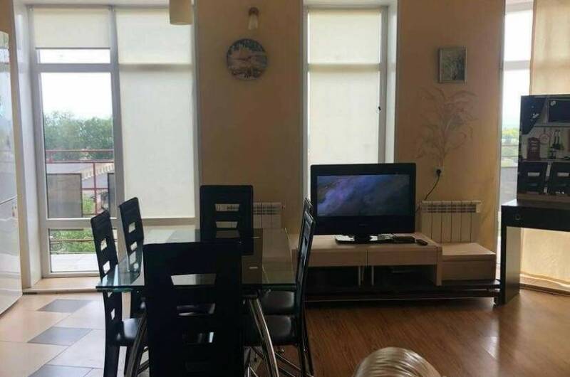 Студия-эконом с кухней терраса с видом на море