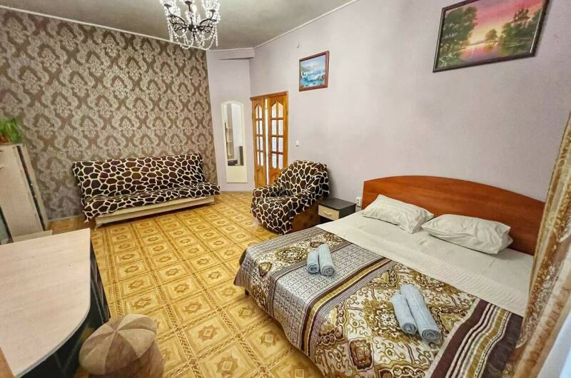 Двухкомнатная квартира студия с кухней