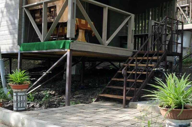 Деревянный сруб двухкомнатный