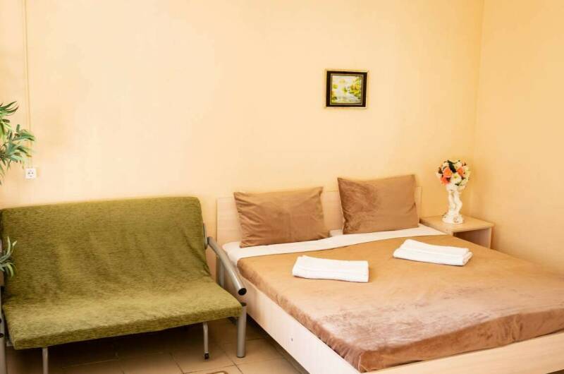 Трехместный номер Комфорт с кухней и балконом