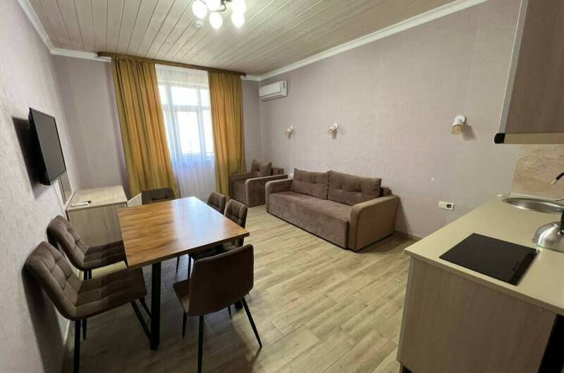 Двухкомнатный номер «Комфорт» с кухней на 7 чел