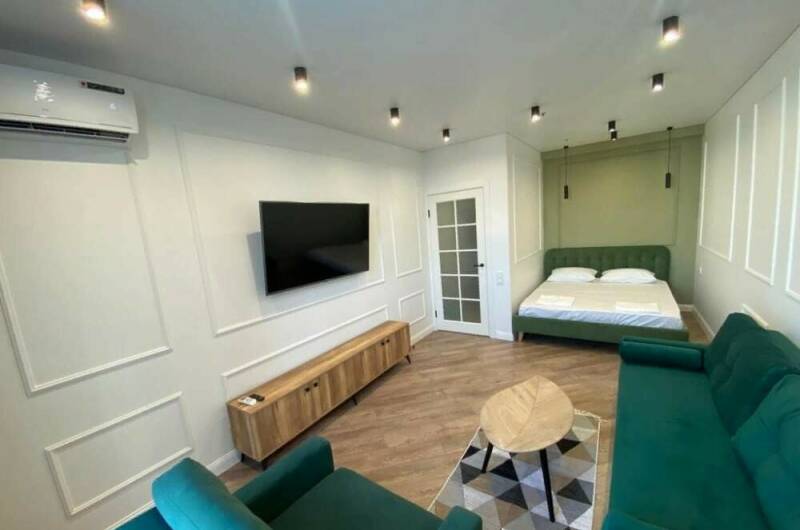 Однокомнатные апартаменты Люкс с кухней и балконом