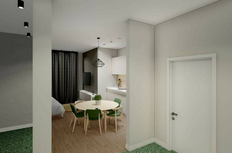 Апараменты-студия для 4х гостей