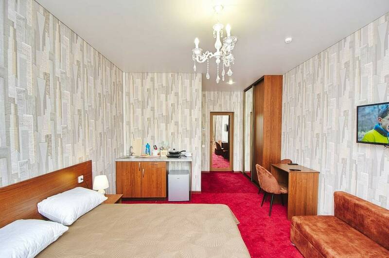 Студия с кухней на 3,4 человека