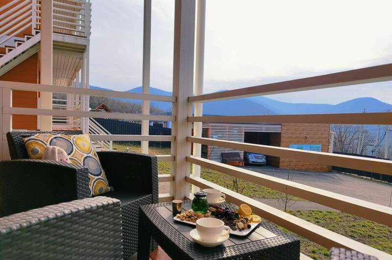 Двухкомнатные шестиместные"Апартаменты" с террасой