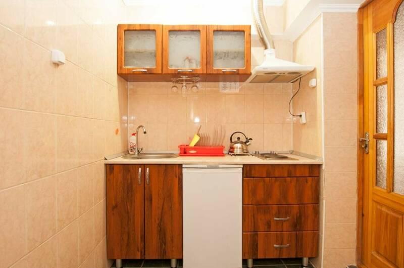 Двухкомнатный номер с кухней и камином