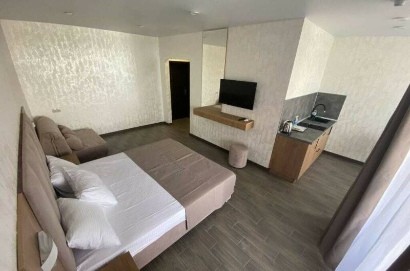 Студия с кухней вид на горы без балкона