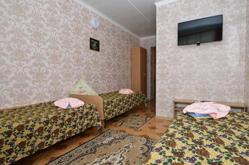 Трехместный номер (раздельные кровати, балкон)