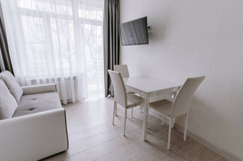 Однокомнатные апартаменты на первом этаже