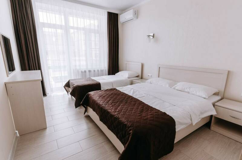 Однокомнатные апартаменты на первом этаже