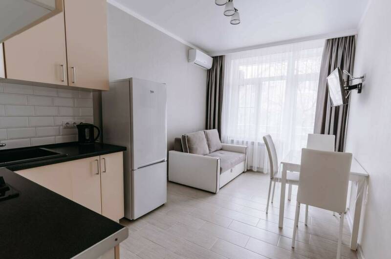 Однокомнатные апартаменты на первом этаже