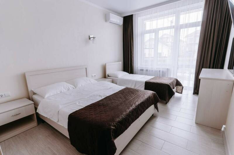 Двухкомнатные апартаменты на первом этаже