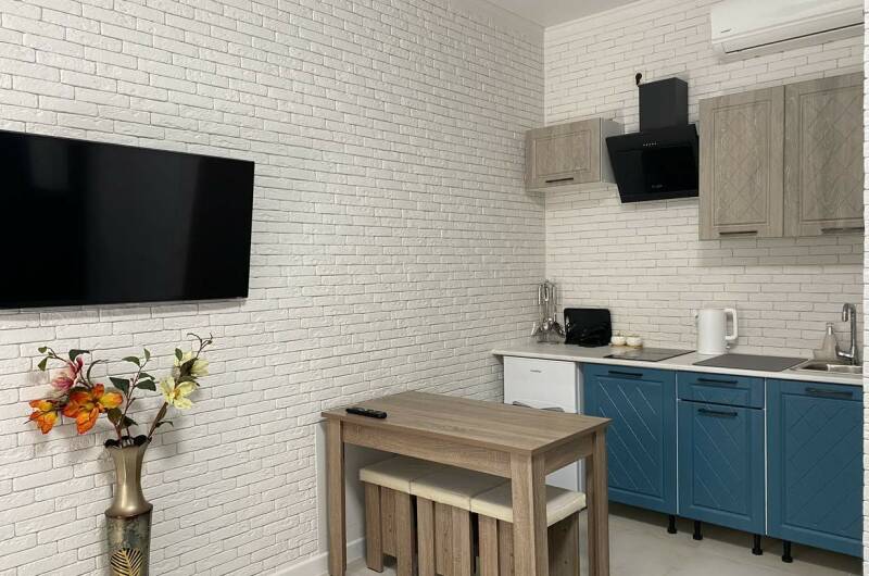 Студия с кухней и кондиционером улучшенная