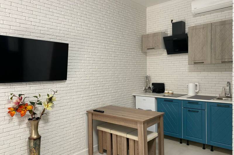 Студия с кухней и кондиционером улучшенная